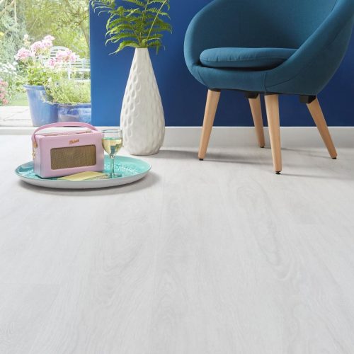 Piso Vinílico Lvt Dry Gris Nieve 2.5 mm para pegar